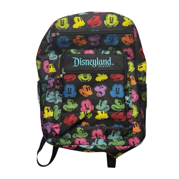 Disney Other - Disneyland Resort Park Exclusive Black Backpack Rainbow MICKEY Silhouette
